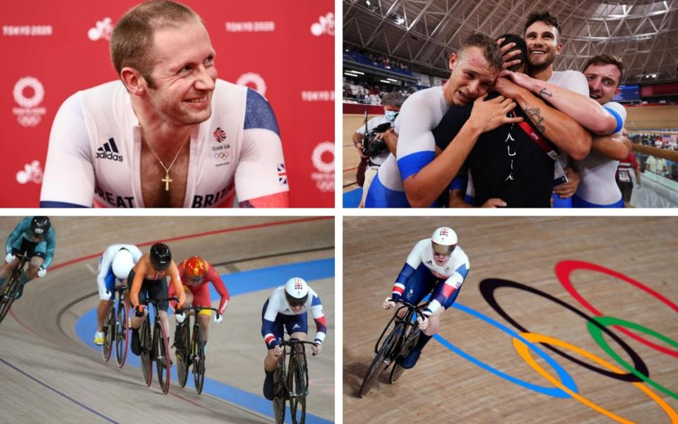 Team GB's Jason Kenny and Jack Carlin through to last 16 of men's sprint after Italy beat Danes to land team pursuit gold  - SWPIX.COM / GETTY IMAGES/ PA / EPA