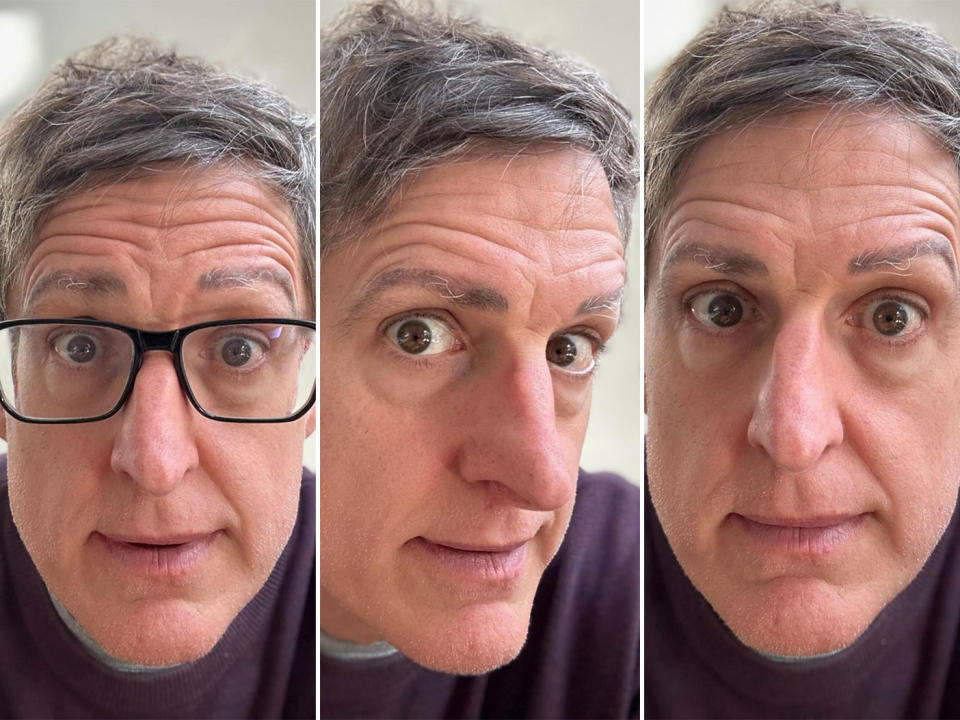 Louis Theroux shared an eyebrow update after alopecia diagnosis revealing microblading treatment. (Instagram/officiallouistheroux)