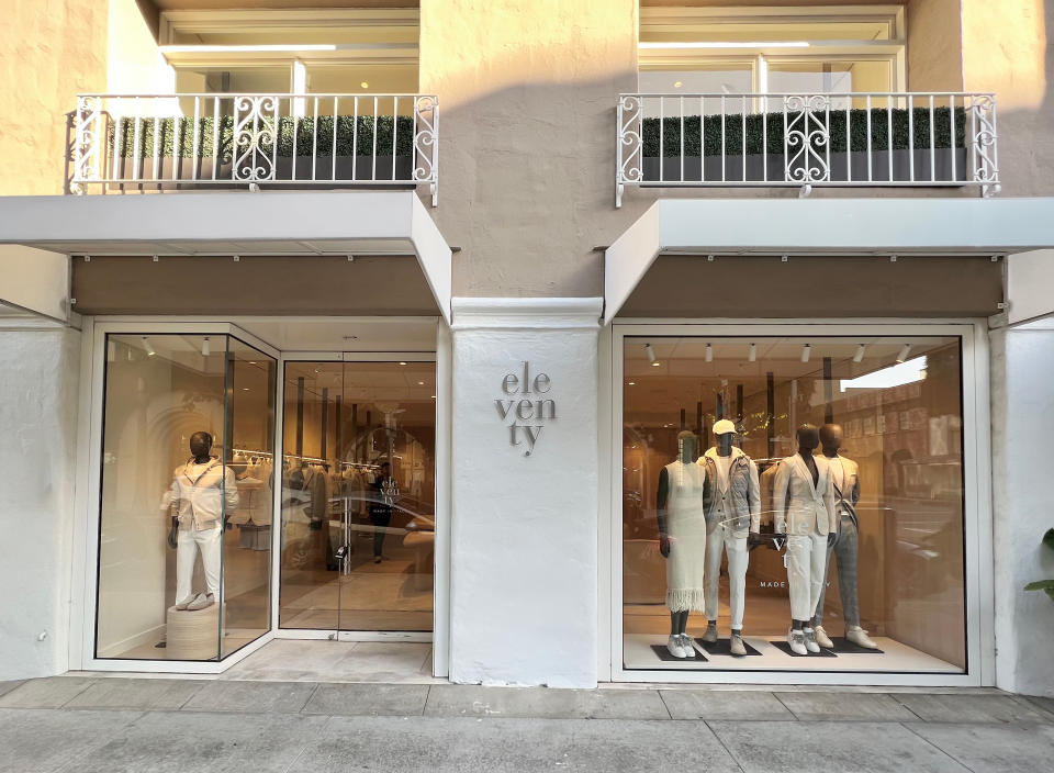 Eleventy store in Beverly Hills exterior shot