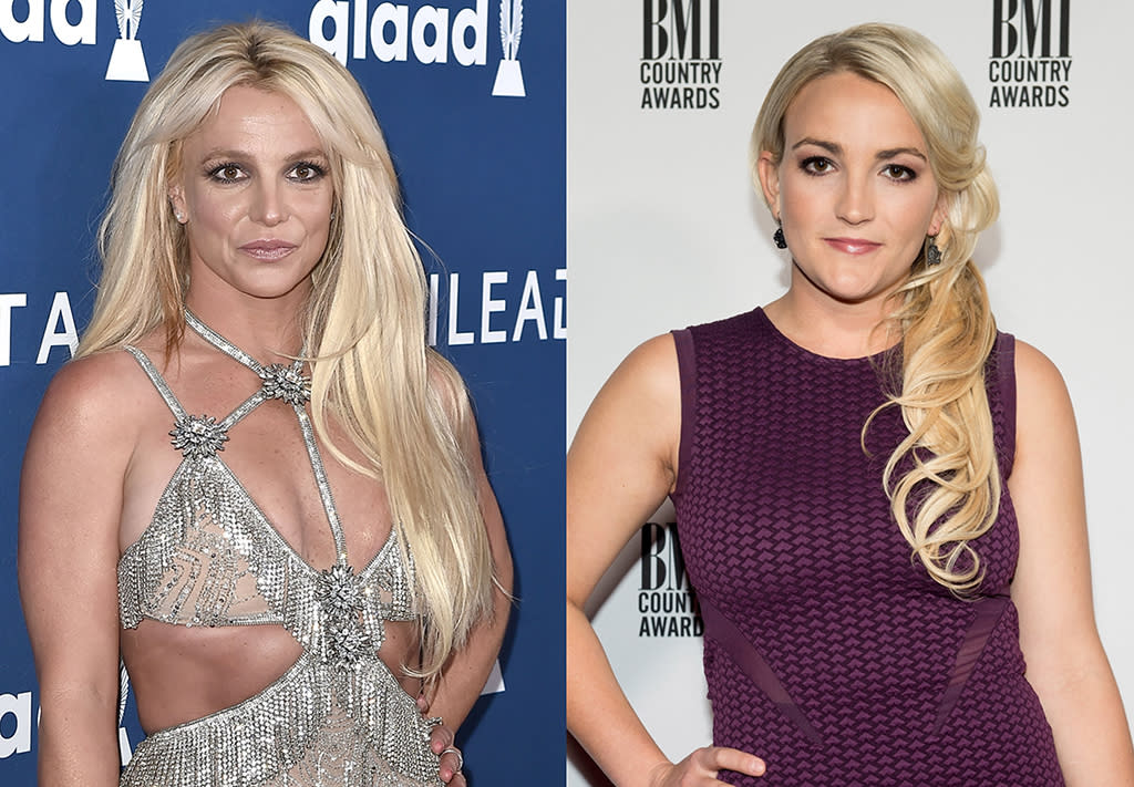 Sisters Britney Spears and Jamie Lynn are hurling accusations back and forth. (Photos: Getty Images)