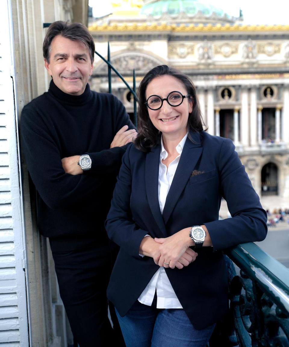 宇舶品牌大使Yannick Alleno（左）and Anne-Sophie Pic（右），佩戴最新的Big Bang Unico星廚腕錶。