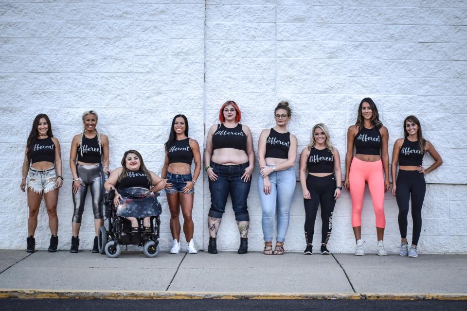 Each of the women wore a shirt designed by the Scaffidi’s encouraging them to be different. (Photo: Jena Rae Torres and Iryna Shostik)