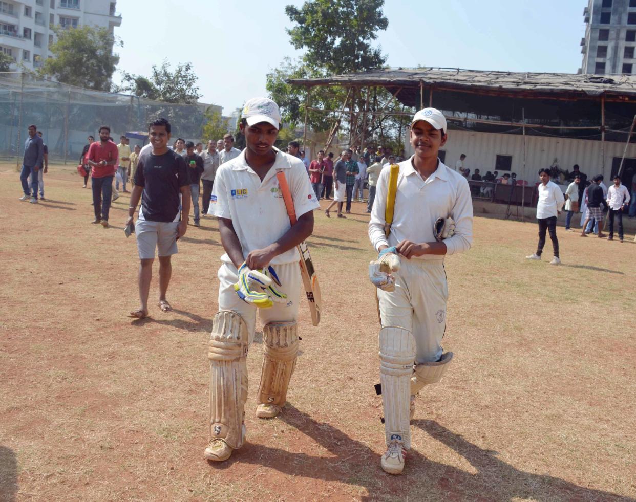 MUMBAI, INDIA - JANUARY 05: Pranav Dhanawade seen at a ground before the cricket match on January 5, 2016 in Mumbai, India. 

Mumbai teenager Pranav Dhanawade, who has broken a century-old cricketing record on Monday, became the first batsman to score 1000-plus runs in an innings in any form of cricket. Batting against Arya Gurukul School in a Bhandari Cup match, Pranav reached 1000 runs in just 323 balls on Tuesday. The tournament is an under-16 inter-school event organised by the Mumbai Cricket Association (MCA) mainly for the benefit of suburban schools.

PHOTOGRAPH BY Barcroft India

UK Office, London.
T +44 845 370 2233
W www.barcroftmedia.com

USA Office, New York City.
T +1 212 796 2458
W www.barcroftusa.com

Indian Office, Delhi.
T +91 11 4053 2429
W www.barcroftindia.com (Photo credit should read Barcroft India / Barcroft Media via Getty Images)