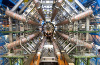 <p>CERN's Large Hadron Collider discovered the missing particle that gives matter its mass. And that was just the beginning. The 17 miles of tunnel are operating at higher power than ever, hunting for particles never before even theorized, attempting to solve <a rel="nofollow noopener" href="https://en.wikipedia.org/wiki/Supersymmetry" target="_blank" data-ylk="slk:supersymmetry;elm:context_link;itc:0;sec:content-canvas" class="link ">supersymmetry</a> and maybe, just maybe, finding evidence of parallel universes.</p>