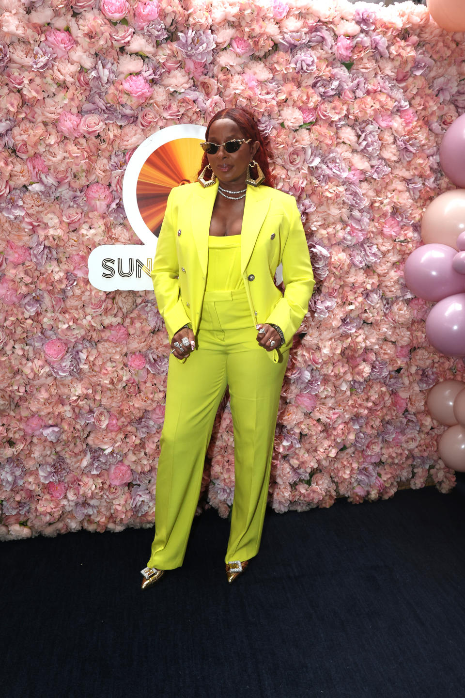 NEW YORK, NEW YORK - MAY 12: Mary J. Blige attends the Gospel Brunch Hosted By Mary J Blige at Brooklyn Chop House Times Square on May 12, 2024 in New York City. (Photo by Johnny Nunez/WireImage)