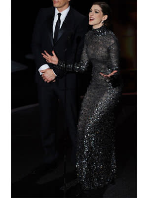 The Tom Ford grey sequin gown