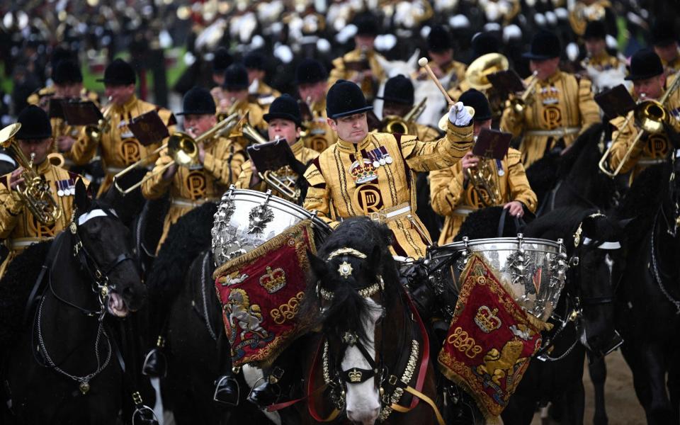 The Household Cavalry Mounted Band at King Charles's Coronation