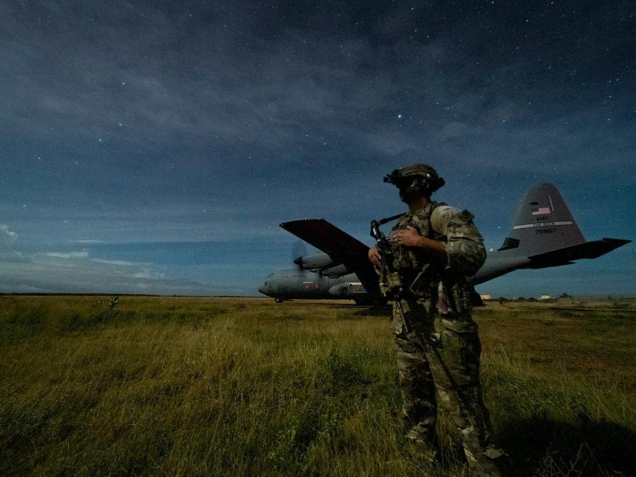 A US soldier in Somalia