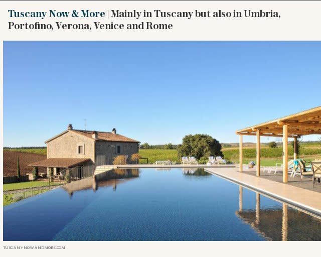 V2 | Tuscany Now & More | Mainly in Tuscany but also in Umbria, Portofino, Verona, Venice and Rome