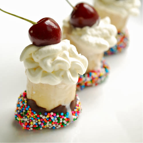 Banana Split Bites