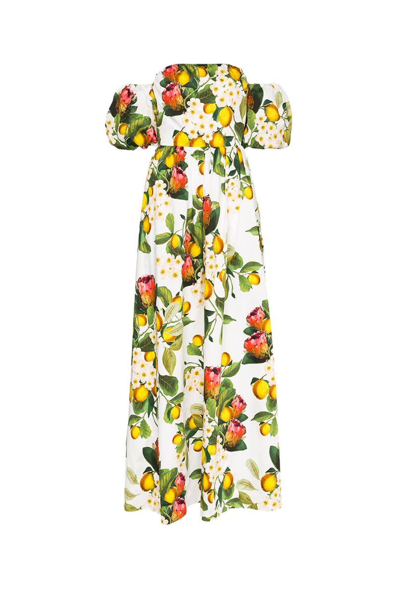 Borgo De Nor Juliette Printed Cotton Maxi Dress