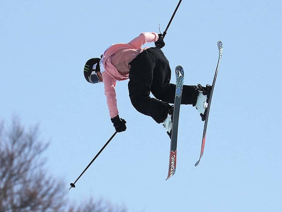 Megan Oldham of Canada scored 90.00 points in women's slopestyle Saturday to reach the medal podium for a second time in World Cup action this season, grabbing bronze in Tignes, France. (Irakli Gedenidze/Reuters/File - image credit)