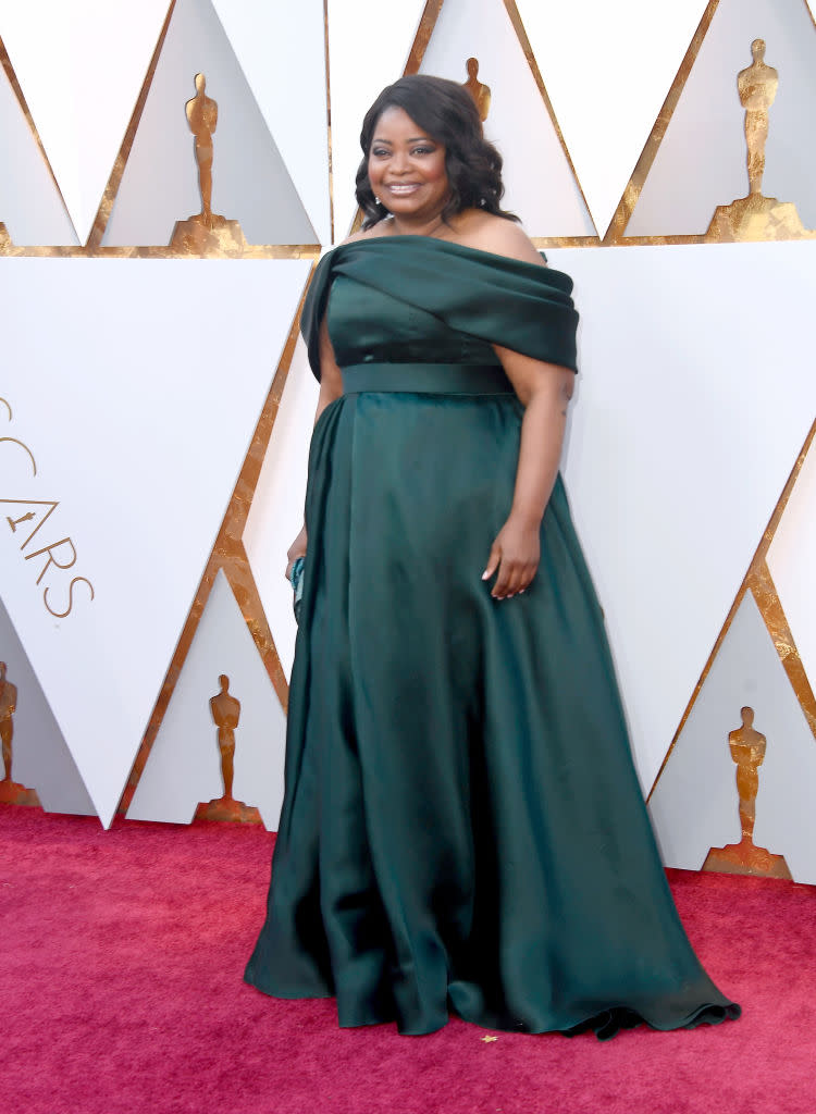 <p>Octavia Spencer attends the 90th Academy Awards in Hollywood, Calif., March 4, 2018. (Photo: Getty Images) </p>