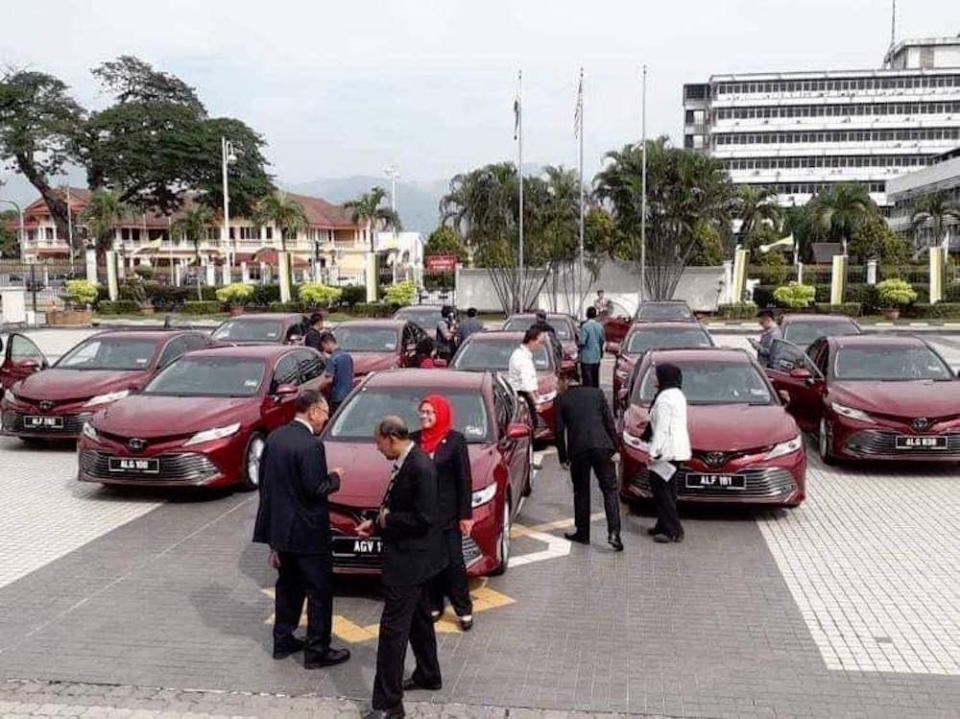 The Perak state government reportedly spent a total of RM1.74 million to purchase the cars. — Picture via Facebook/RomyIrwanShah