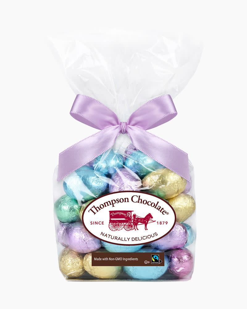 <p><a href="https://thompsonchocolate.com/collections/easter-chocolates/products/milk-chocolate-easter-eggs-1" rel="nofollow noopener" target="_blank" data-ylk="slk:Shop Now;elm:context_link;itc:0;sec:content-canvas" class="link ">Shop Now</a></p><p>Thompson Chocolate Eggs</p><p>thepapersource.com</p><p>$8.99</p><span class="copyright">The Paper Source</span>