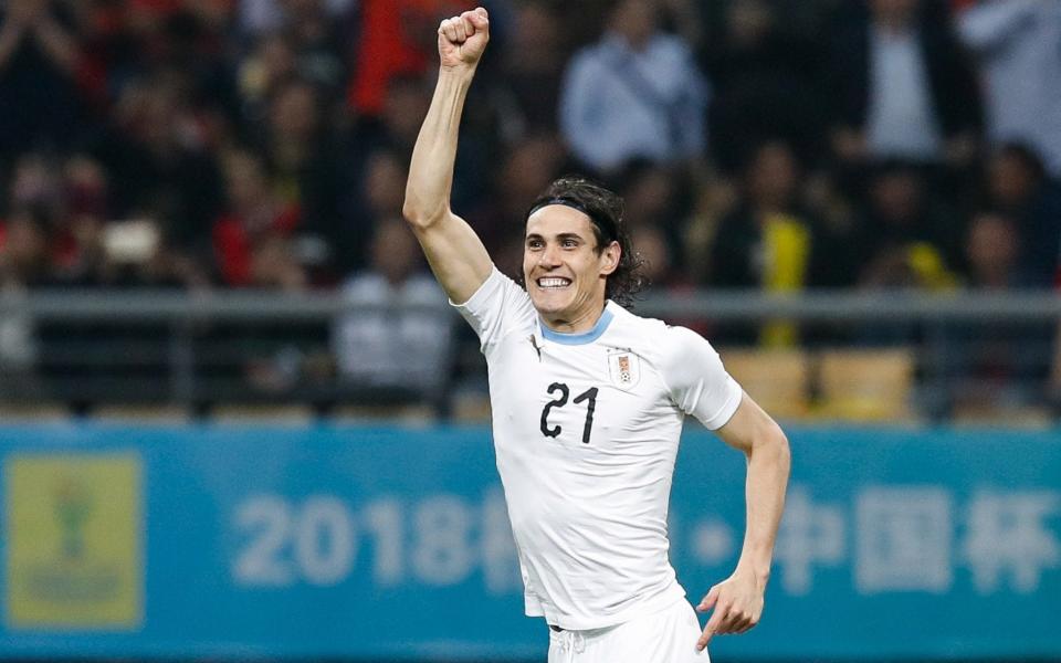 Edinson Cavani scored the only goal of the game in Nanning - Visual China Group