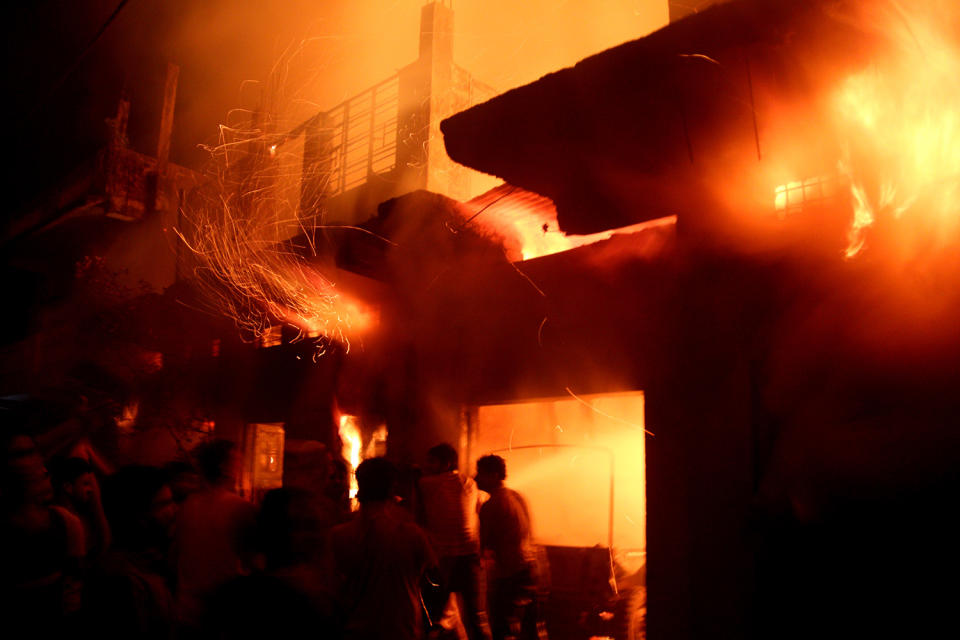 Fire at a warehouse in Bhopal