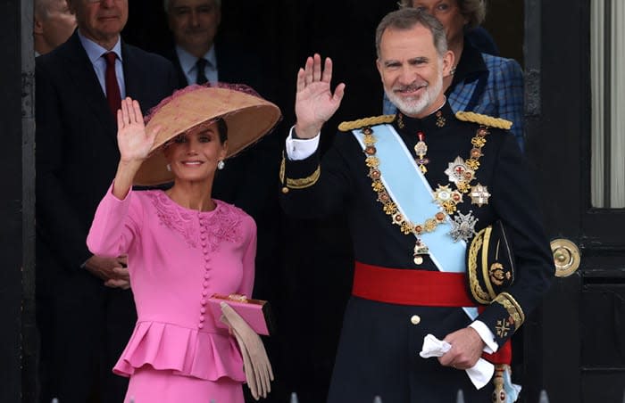 Los Reyes en la coronación de Carlos III