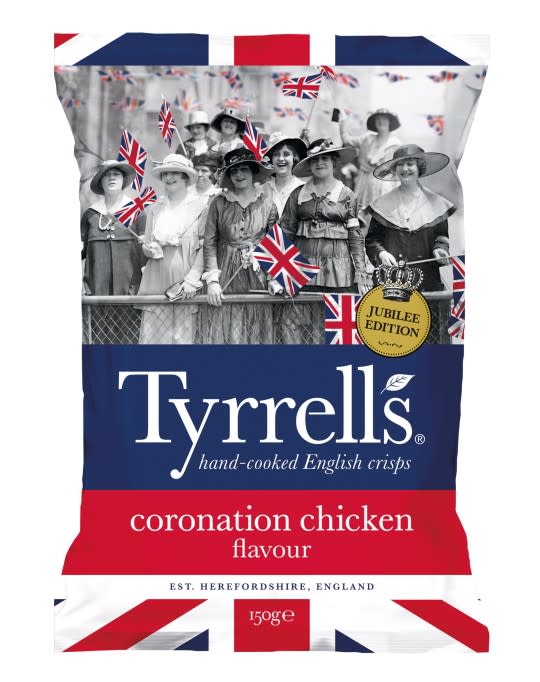 Tyrrell's Coronation Chicken Flavour crisps