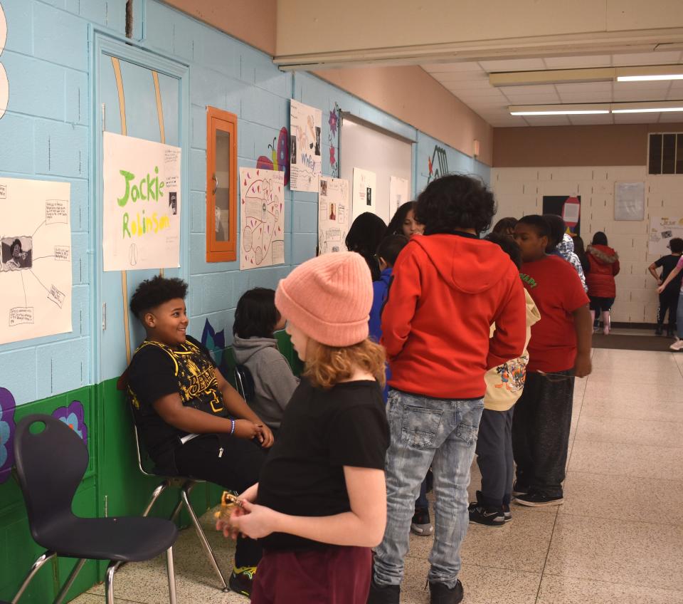 Students and club members of the Boys & Girls Club of Lenawee kicked off Black History Month Wednesday, Feb. 1, with an inaugural biography exhibit fair at the clubhouse in Adrian.