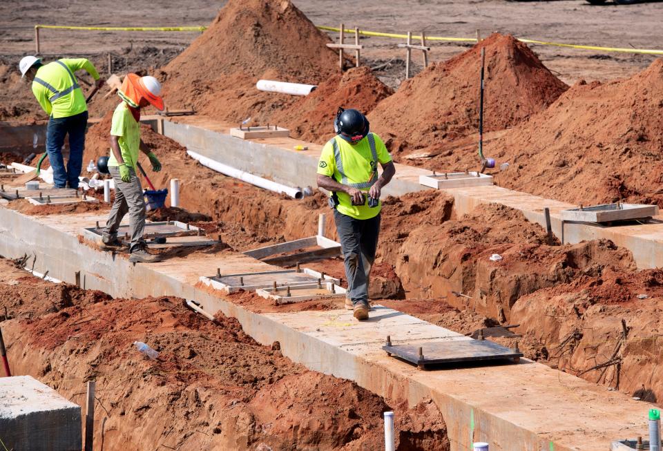 Construction is underway for a new emergency care facility in the Pea Ridge area on Tuesday, July 11, 2023. HCA Florida West is building the new $12 million healthcare facility at the corner of U.S. Highway 90 and the Pea Ridge Connector.