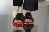 But it’s a definite no on these furry flip-flops. No. Just no. <br><br>Credit: Celine