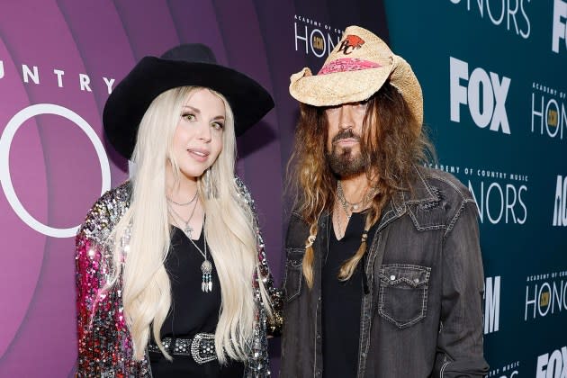 Billy Ray Cyrus and Fiancée Firerose Make Red Carpet Debut