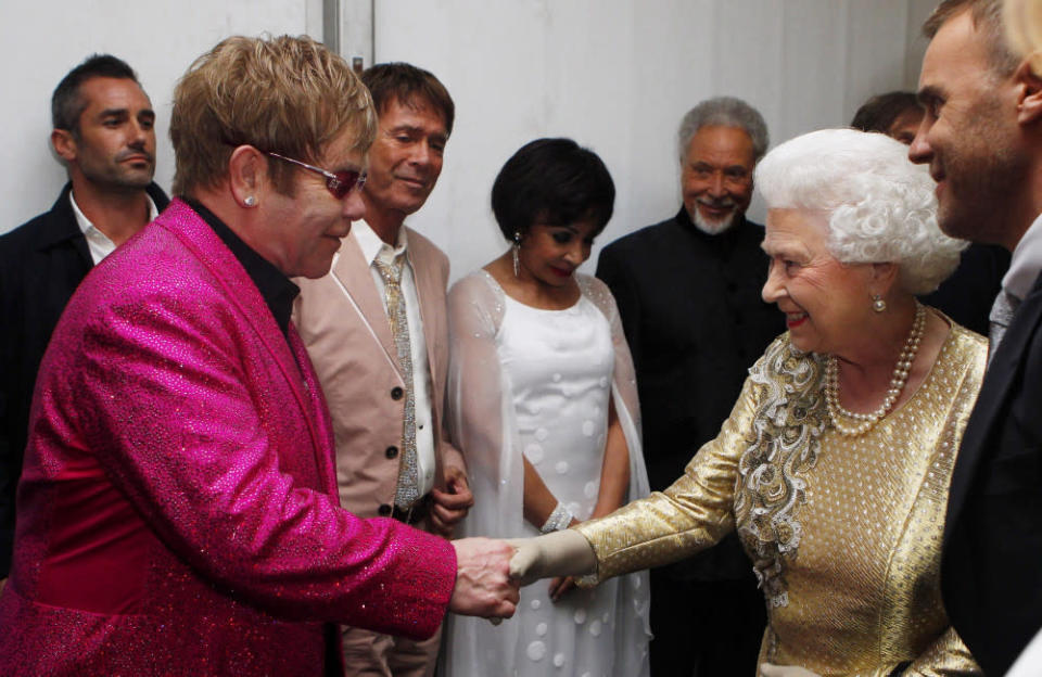 Sir Elton John has led the outpouring of celebrity tributes to Queen Elizabeth following her death on Thursday credit:Bang Showbiz