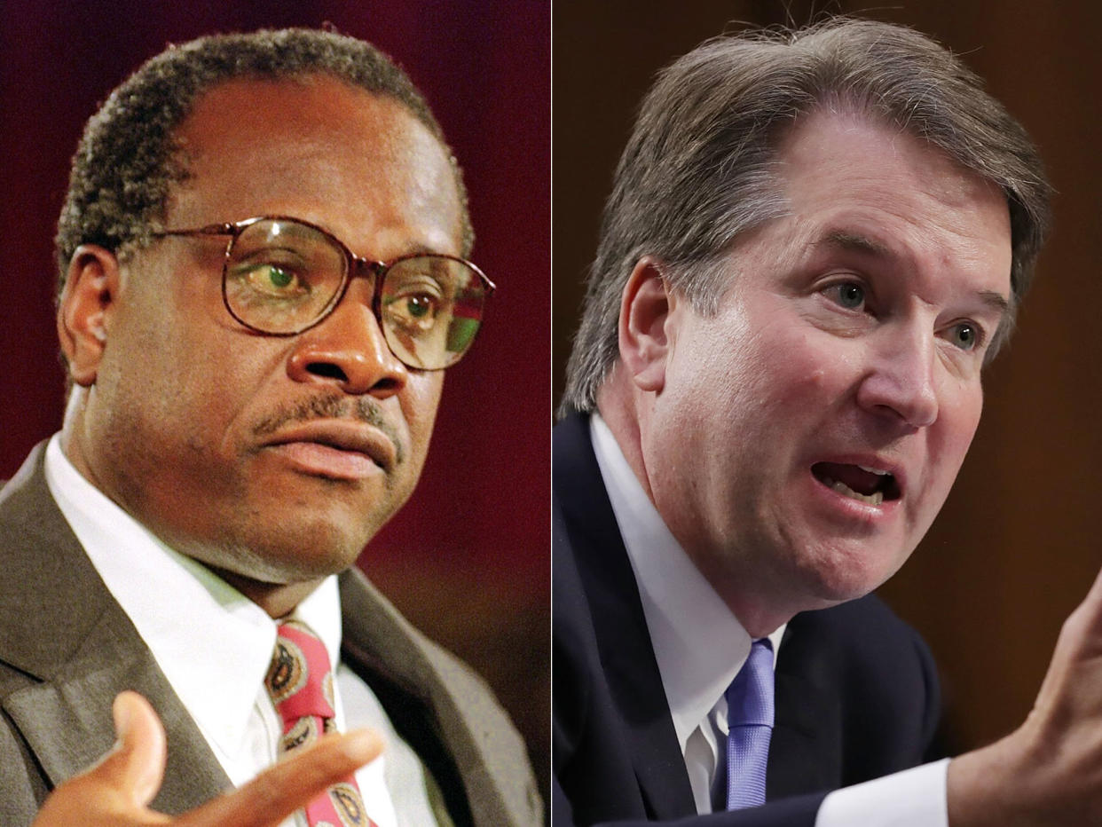 Clarence Thomas' perceived lack of privilege helped him. Brett Kavanaugh won't get that boost. (Photo: Getty Images)