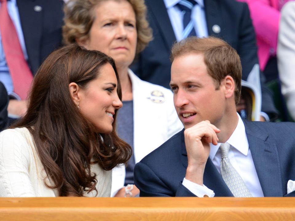 The couple at Wimbledon in 2012.