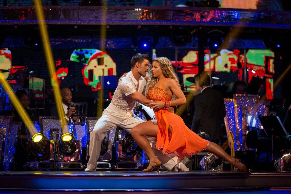 Gemma Atkinson struck up a romance with another Stritcly star (Guy Levy/PA)