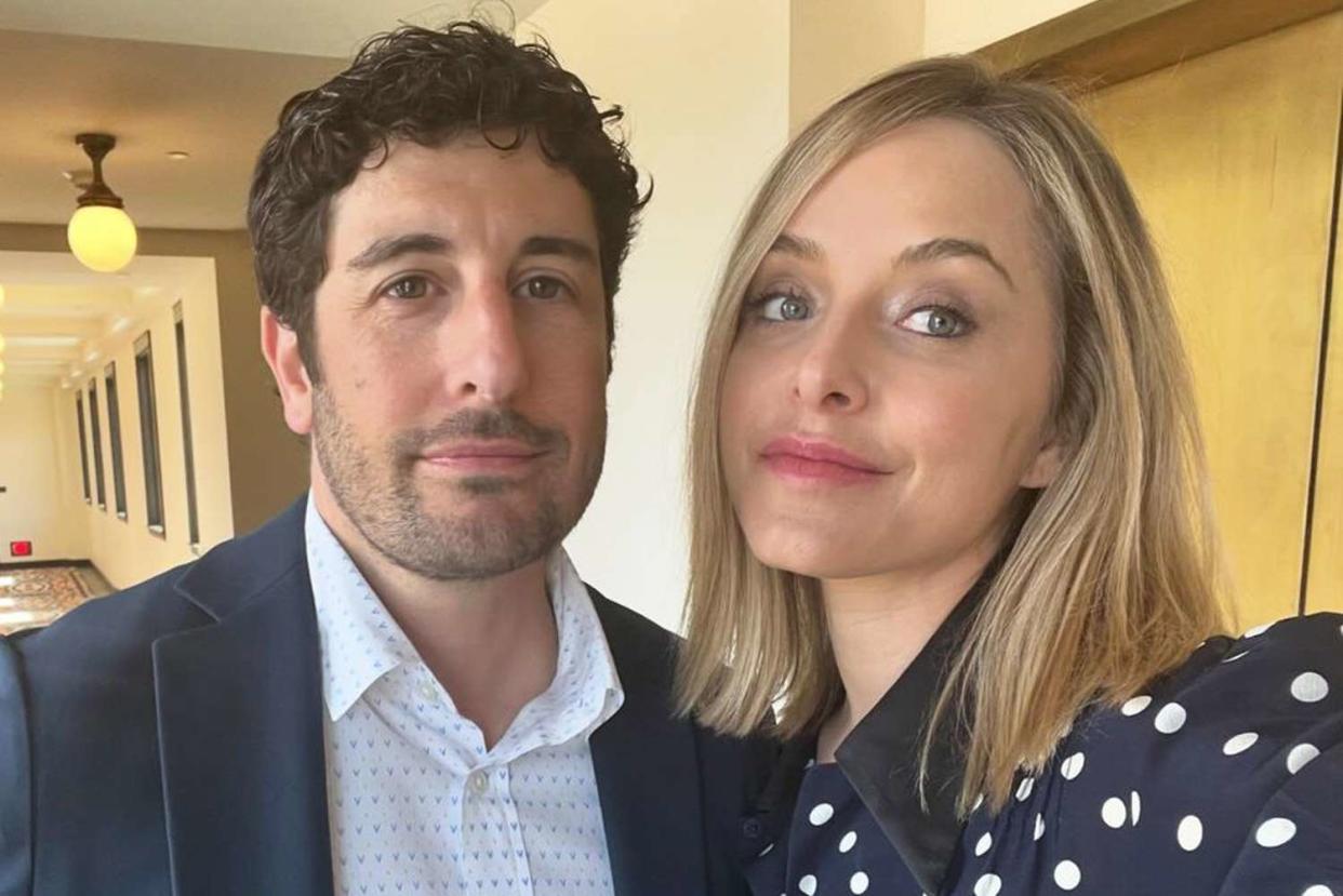 <p>Jason Biggs/Instagram</p> Jason Biggs (left) and Jenny Mollen