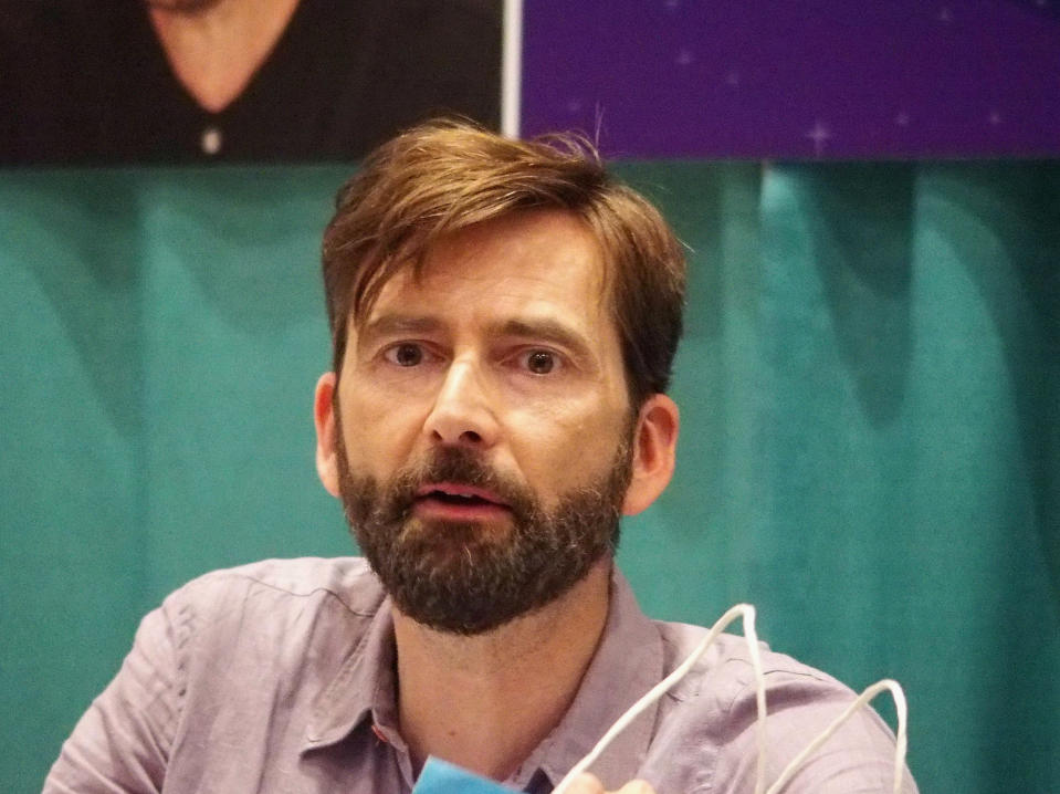 RALEIGH, NC - JULY 26:  David Tennant attends the GalaxyCon Raleigh 2019 at Raleigh Convention Center on July 26, 2019 in Raleigh, North Carolina.  (Photo by Bobby Bank/Getty Images)