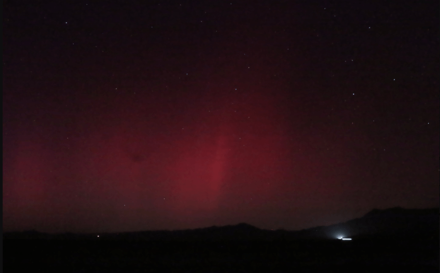 Photos of northern lights (Courtesy of Adam Dubois)