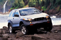 <p><strong>Isuzu</strong> is not known for its oddball cars, but the VehiCROSS is a glorious exception. This compact <strong>SUV</strong>, closely related to the far more conventional <strong>Isuzu Trooper</strong>, appeared as a concept at the Tokyo Show in 1993, then went on sale four years later with hardly any changes.</p><p>It was produced from 1997 to 2001 and sold in small numbers, mostly in the US.</p>