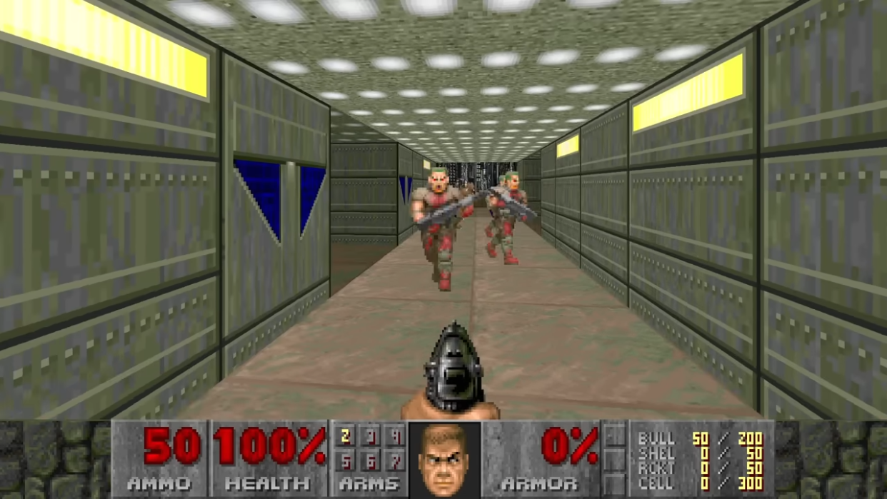  Doom 2's opening level. 