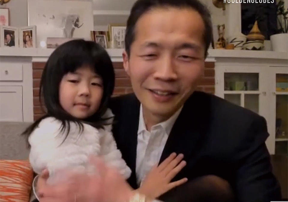 Lee Isaac Chung and His Daughter