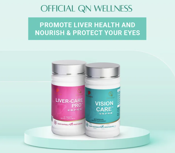 [Bundle of 2] QN Wellness - Vision Care & Liver-Care Pro. PHOTO: Lazada