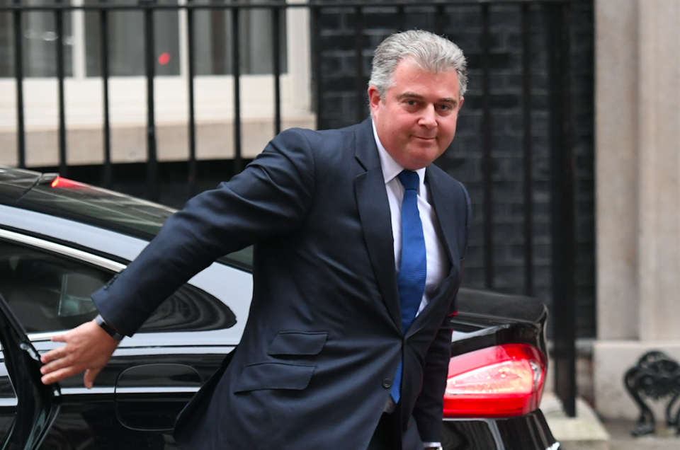 <em>Tory party chairman Brandon Lewis stoked the flames when he called on Mr Johnson to apologise (PA)</em>