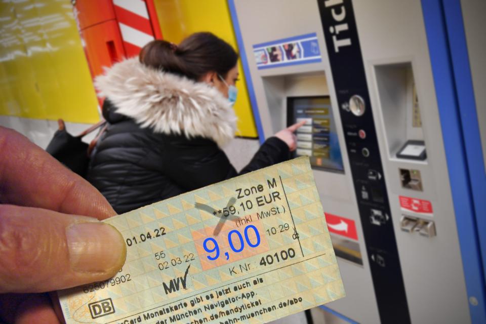 Das Neun-Euro-Ticket für Bus und Bahn gilt auch im Verbundbereich München und Umland für alle U-Bahnen, Stadtbahnen und den Nahverkehr der Deutschen Bahn.