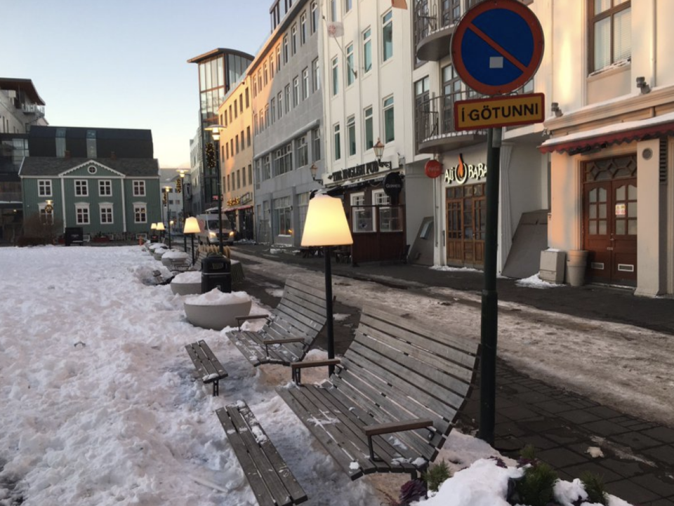 Benches with footrests