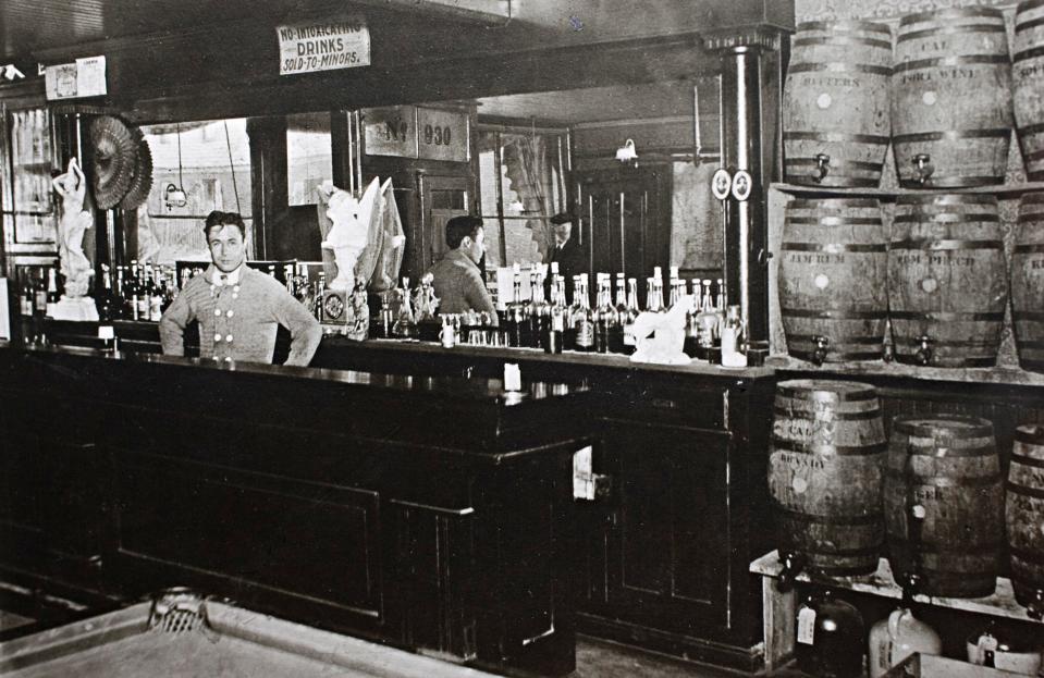 John Wolski mans the bar at Wolski's, 1832 N. Pulaski St., during the 1920s. One of Milwaukee's oldest taverns, Wolski's opened in the Brady Street neighborhood in 1908.