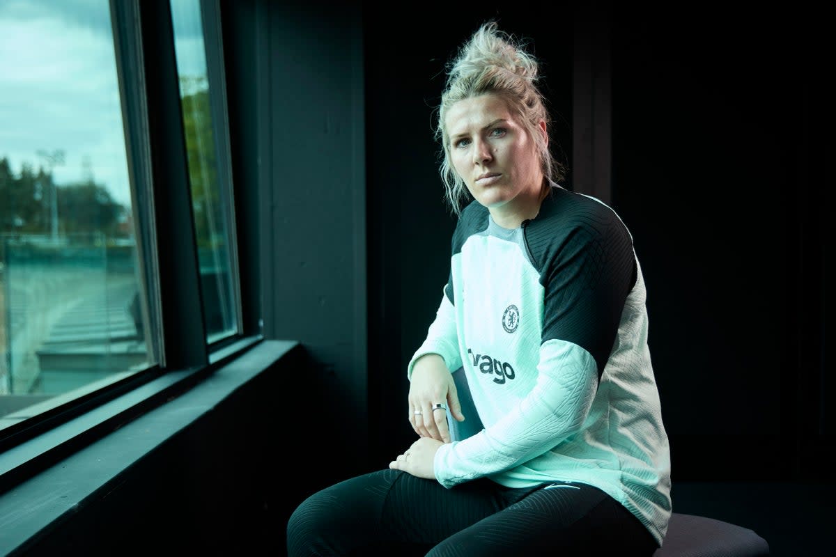 Millie Bright photographed at Chelsea’s training ground. (Matt Writtle)
