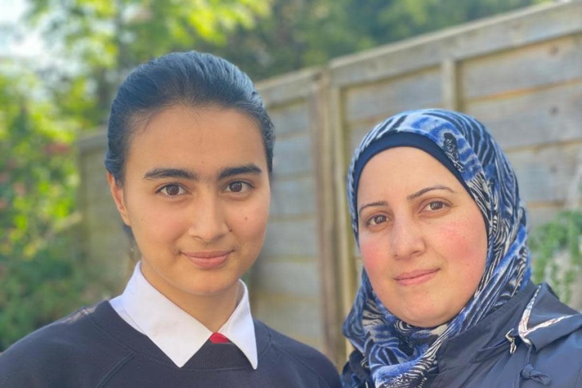 Malak and her mum <i>(Image: Dorset Council)</i>