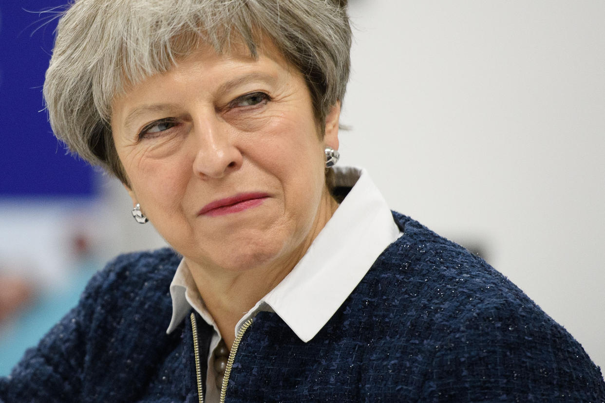 Theresa May has spoken of her regret about her reaction to the Grenfell fire (Picture: PA)