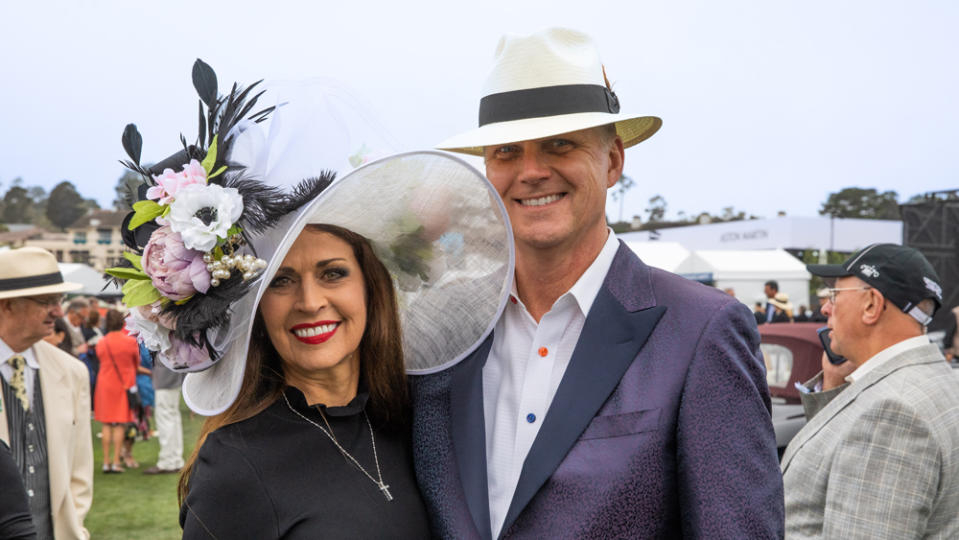 Hats often complement the horsepower at Pebble. - Credit: Tom O'Neal, courtesy of Rolex.