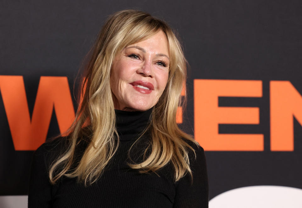 Melanie Griffith attends a premiere for the film 