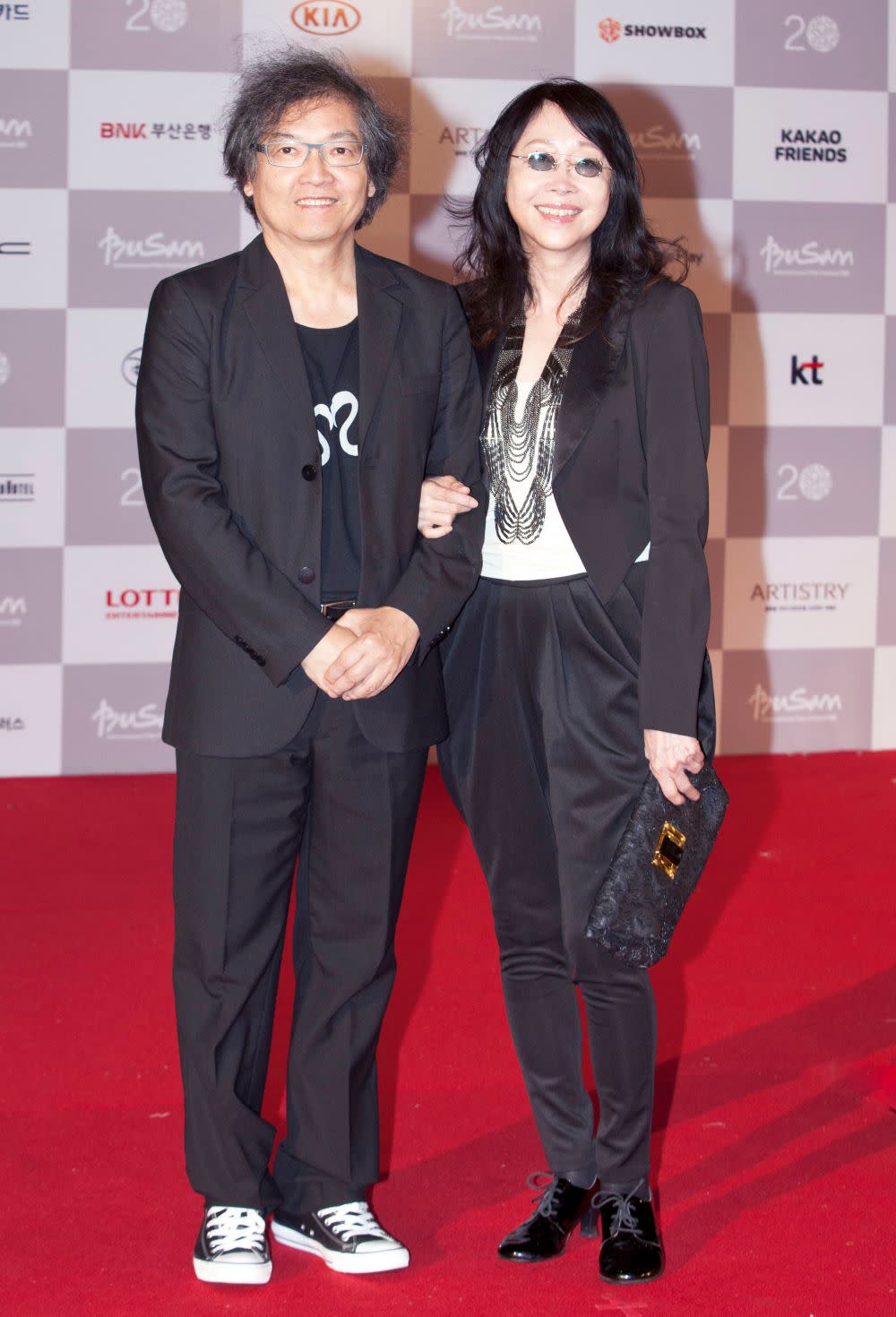 Alex Law and Mabel Cheung in Busan in 2015. - Credit: AP