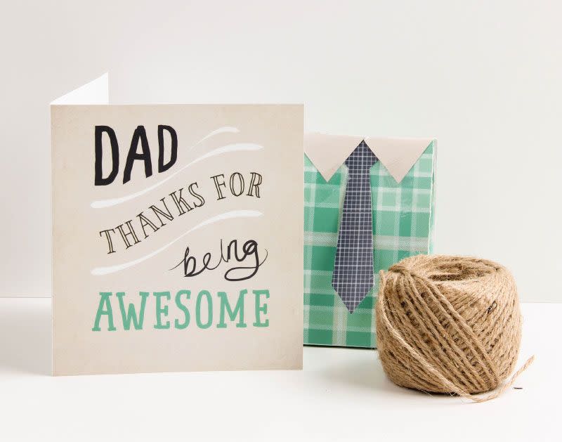 printable fathers day cards thanks for being awesome card