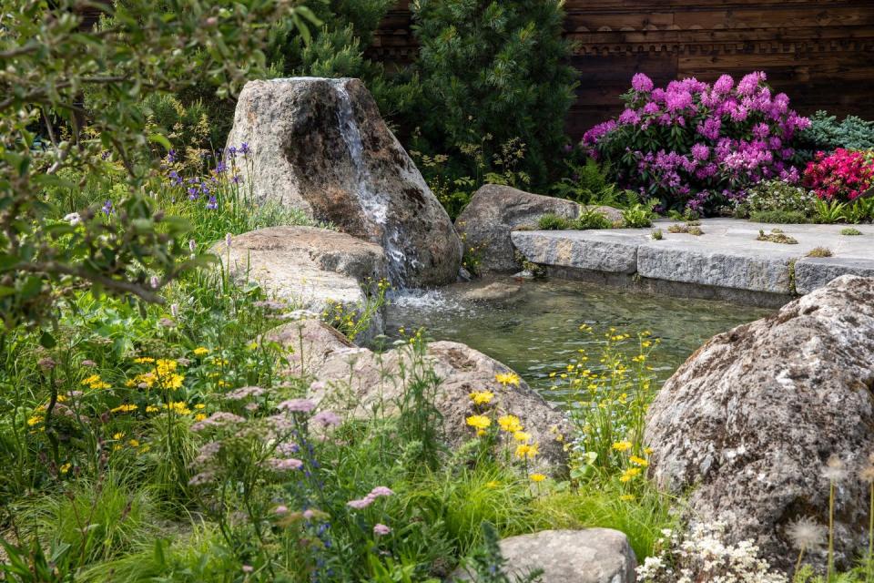 <p><strong>SANCTUARY GARDEN | Award: BRONZE</strong></p><p>Inspired by travels to Switzerland, this garden interprets the Swiss flora and landscape within the boundaries of an urban garden. Large stones act as a garden-sized representation of mountains in the landscape, while alpine and Mediterranean planting to illustrates the country’s distinctive and rich natural landscapes.</p>